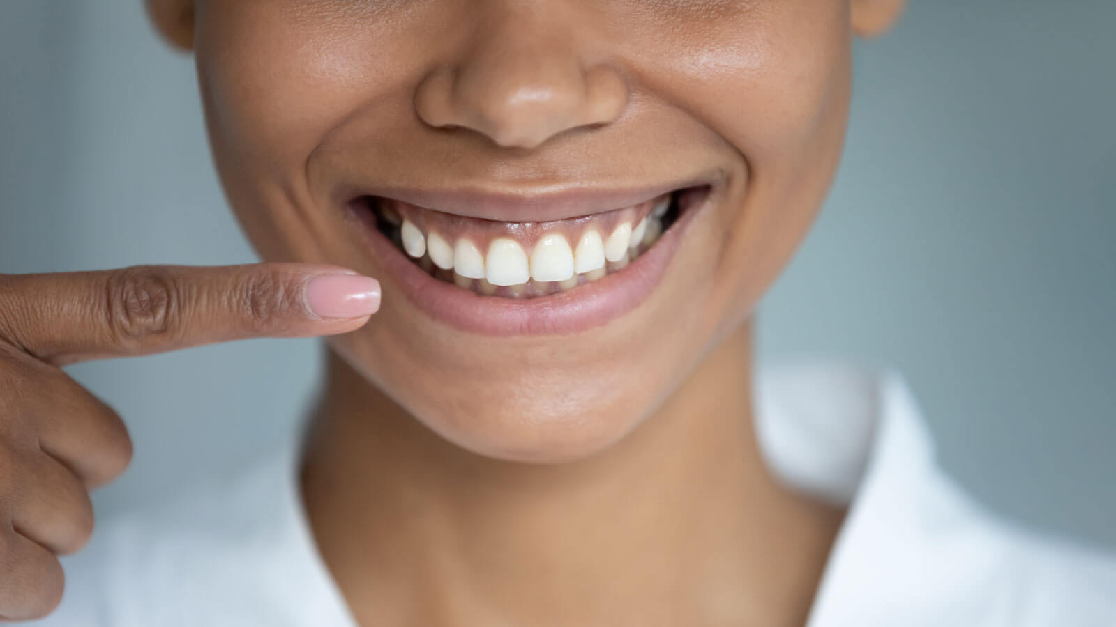Close-up of a bright smile