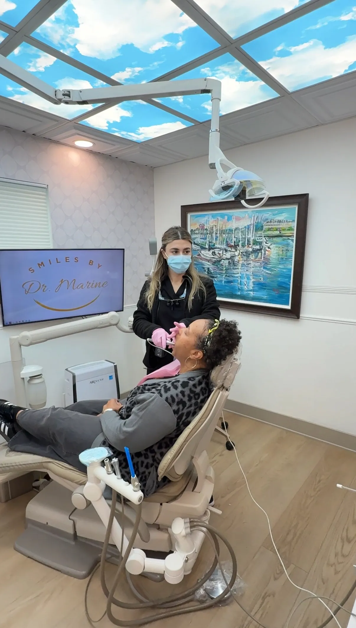 Patient treatment room at Pacific Dental Care